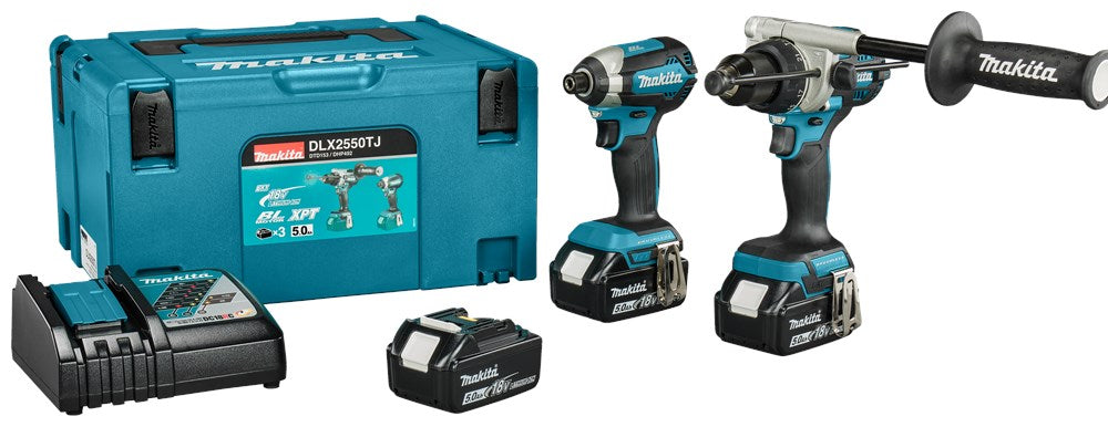 Makita DLX2550TJ LXT 18V Combiset Klopboren en Slagschroeven