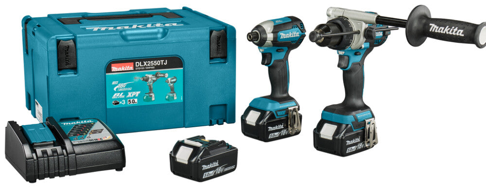 Makita DLX2550TJ LXT 18V Combiset Klopboren en Slagschroeven